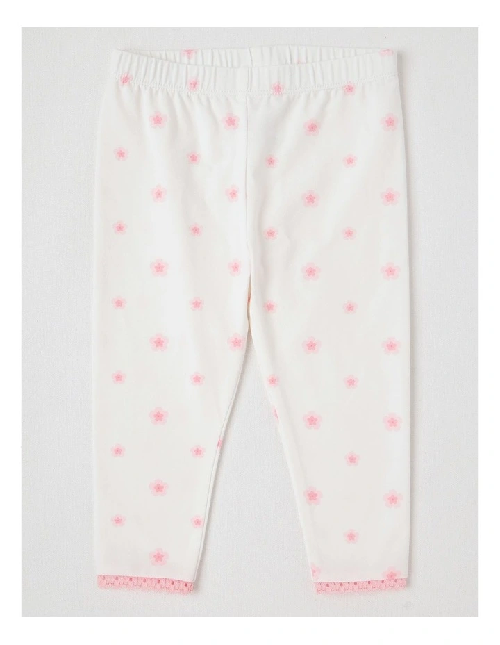 Frill Trim Puppy Top & Legging Set in Pale Pink image 5