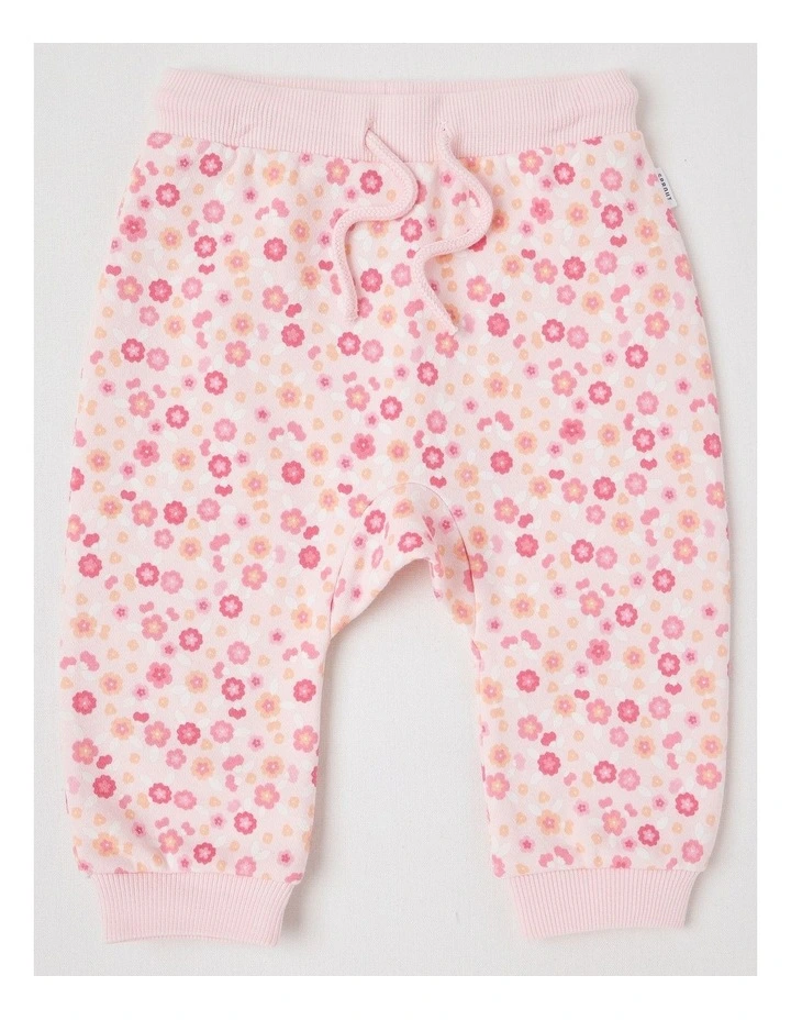 Crew Neck Frill Dino Tracksuit Set in Blush image 5