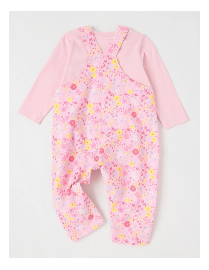 Babycord Overall Set in Blush image 3