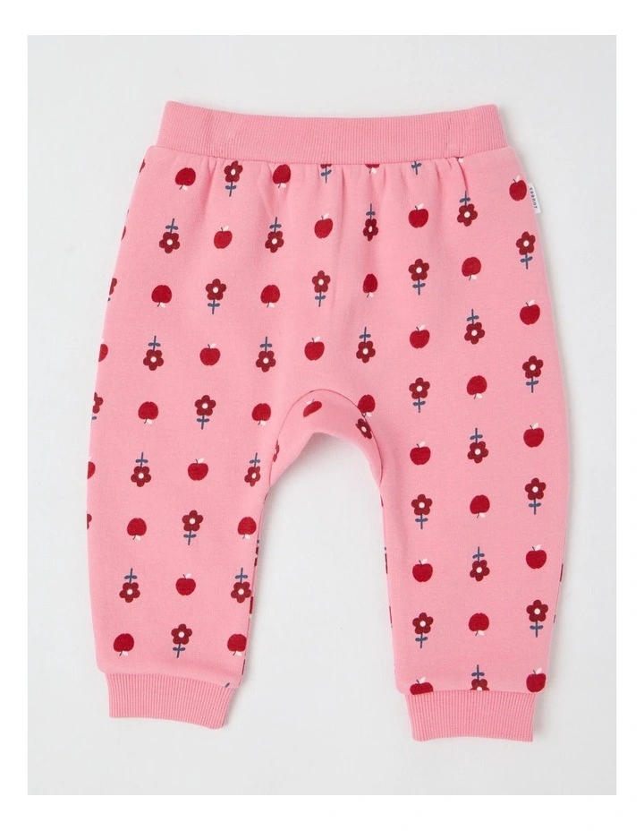 Apple Crew Neck Tracksuit Set in Blush image 5