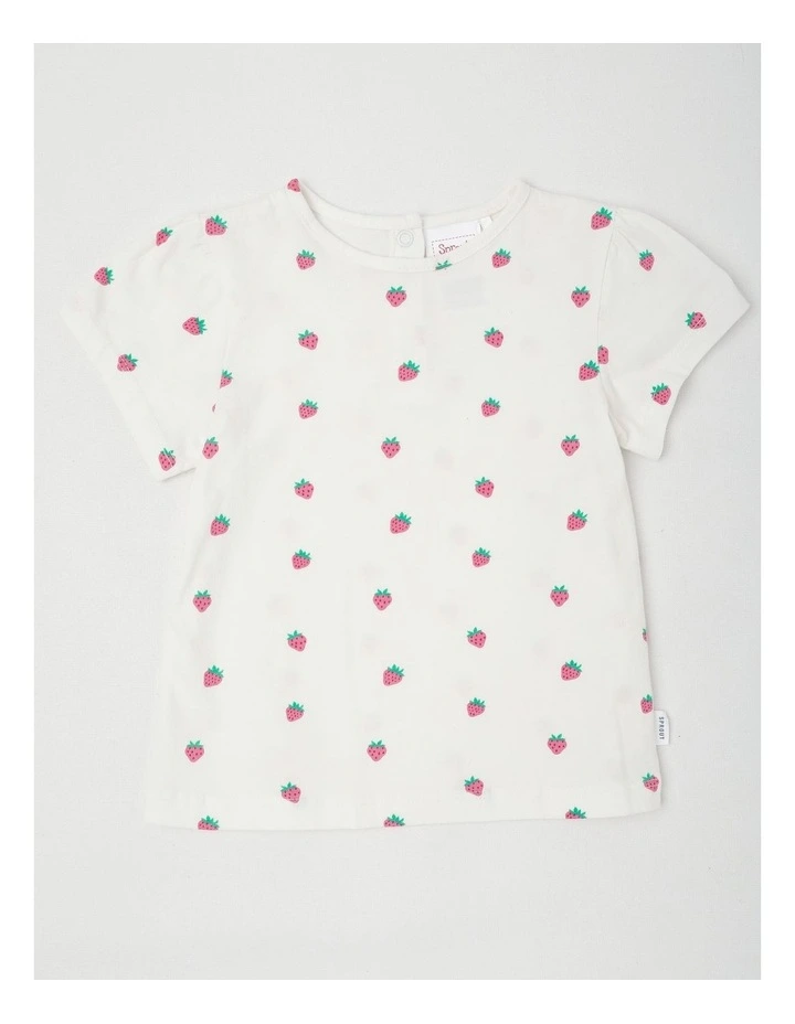 Strawberry Gingham Seersucker Set in Hot Pink image 5