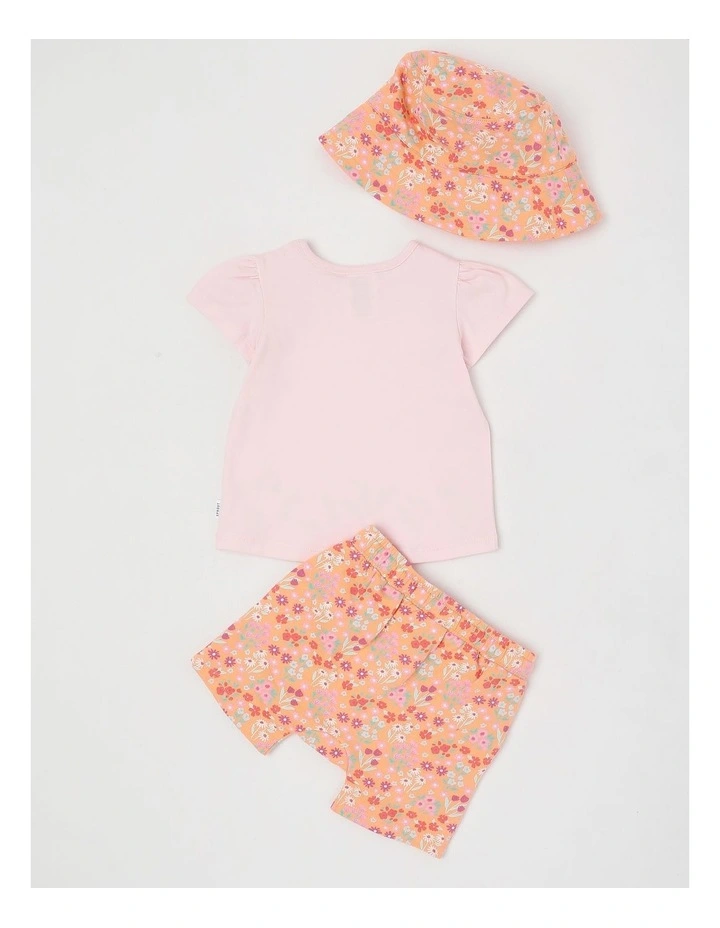 Rainbow Floral 3 Piece Set in Blush image 3