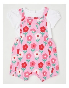 Floral Crinkle Set in Blush