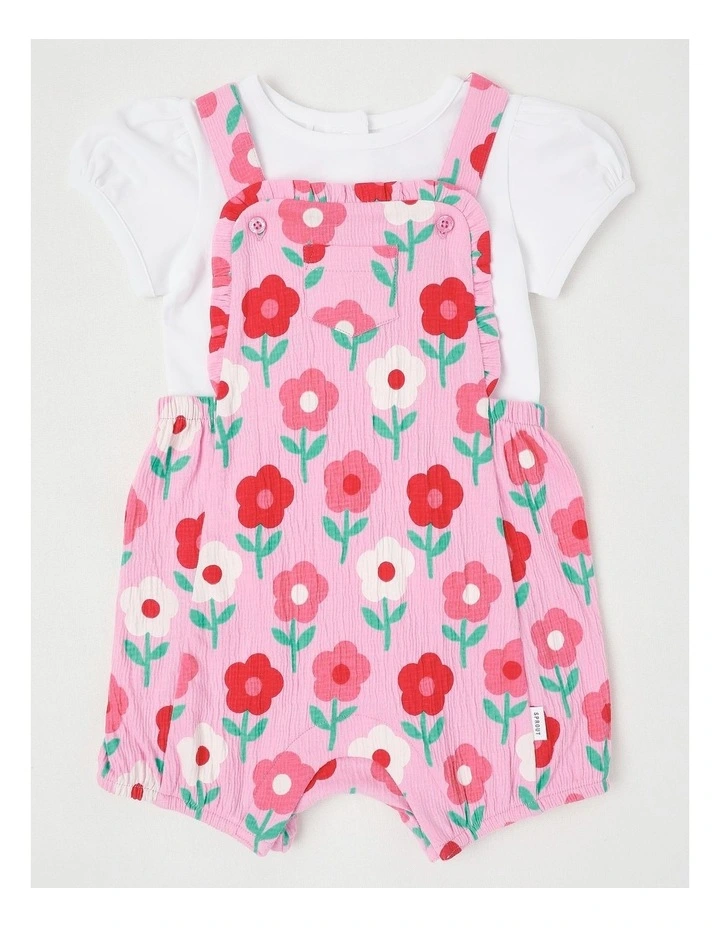 Floral Crinkle Set in Blush image 1