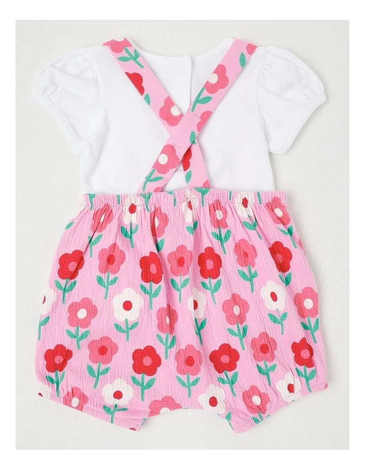 Floral Crinkle Set in Blush image 3