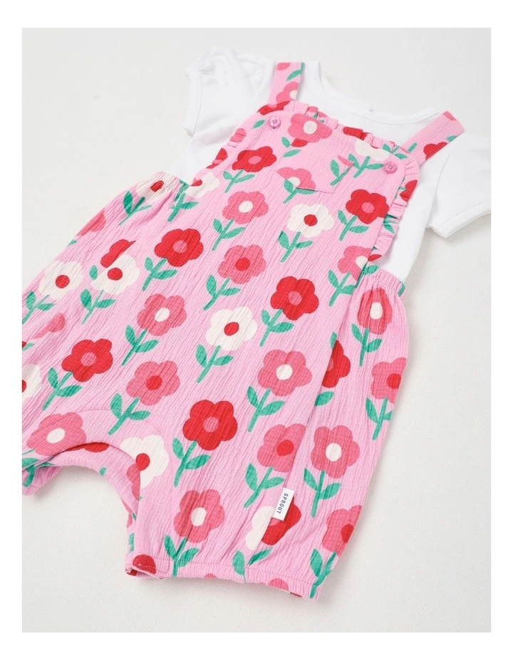 Floral Crinkle Set in Blush image 4