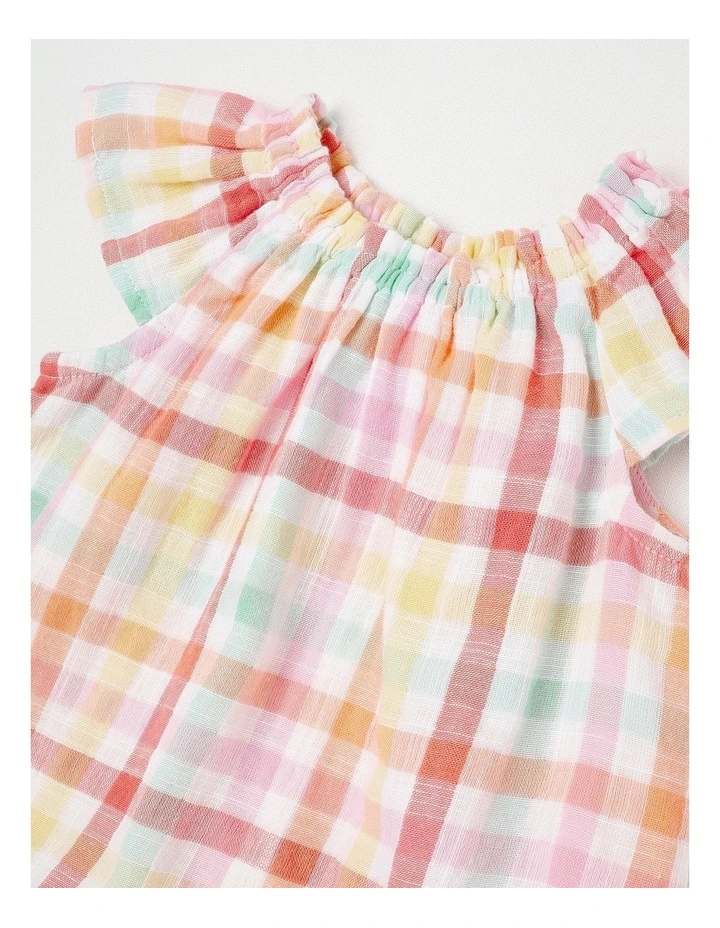 Rainbow Gingham Double Cloth 3 Piece Set in Assorted image 4