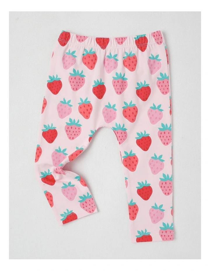 Strawberry Sweat Top & Legging Set in Hot Pink image 5