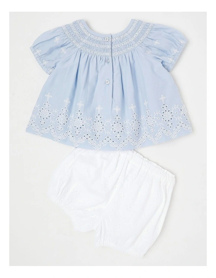 Broderie Set in Pale Blue image 3