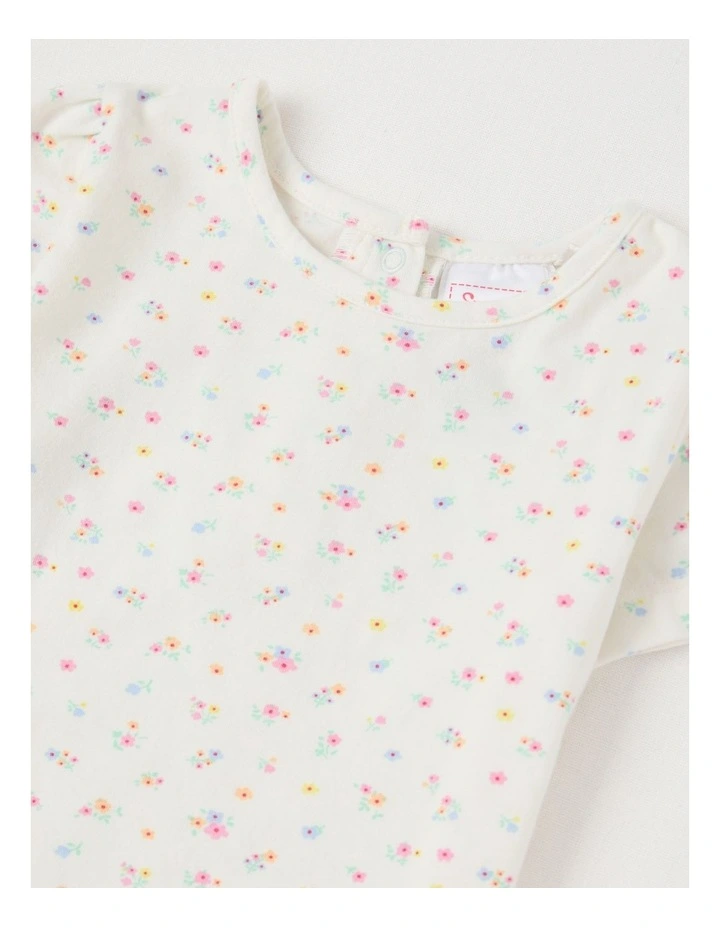 Embroidered Pinafore Set in Light Pink image 5