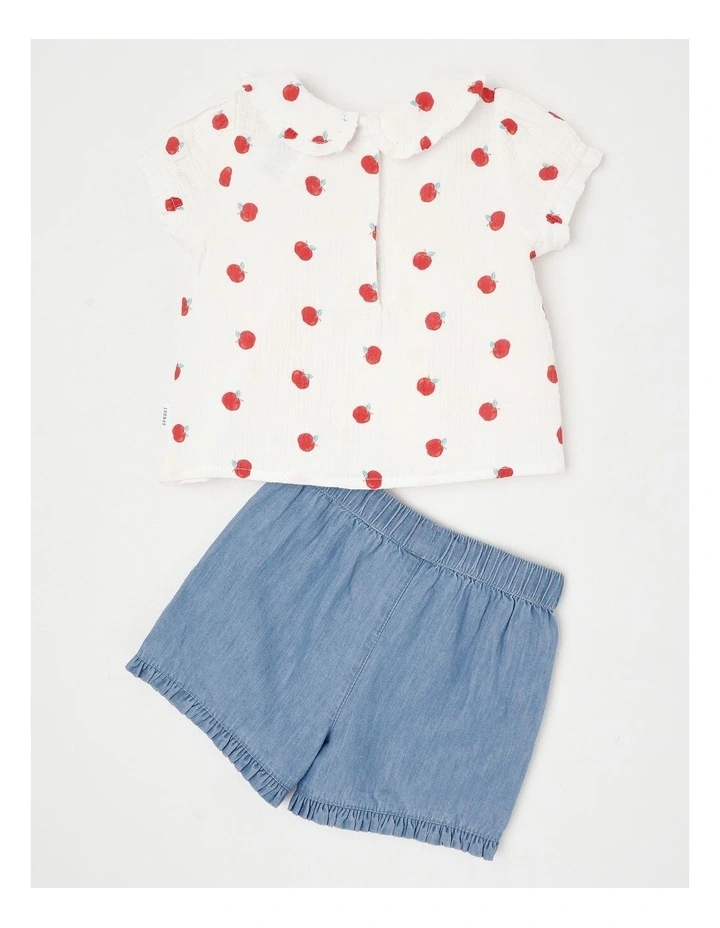Peter Pan Chambray Set in Assorted image 3
