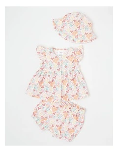 Rainbow Floral Double Cloth Set in Assorted