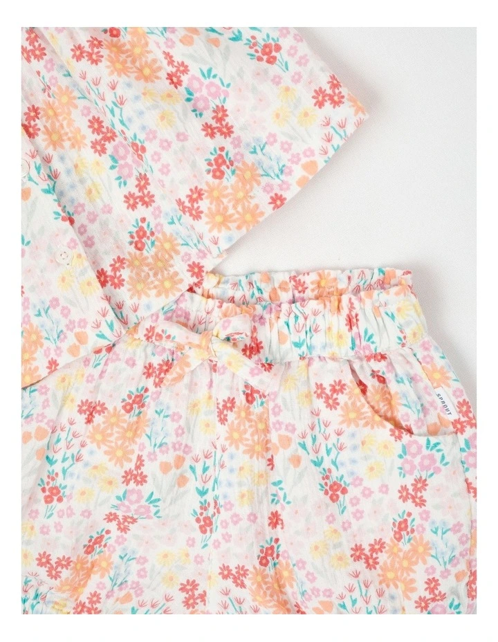 Rainbow Floral Double Cloth Set in Assorted image 2