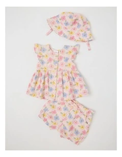 Frangipani Double Cloth Set in Blush