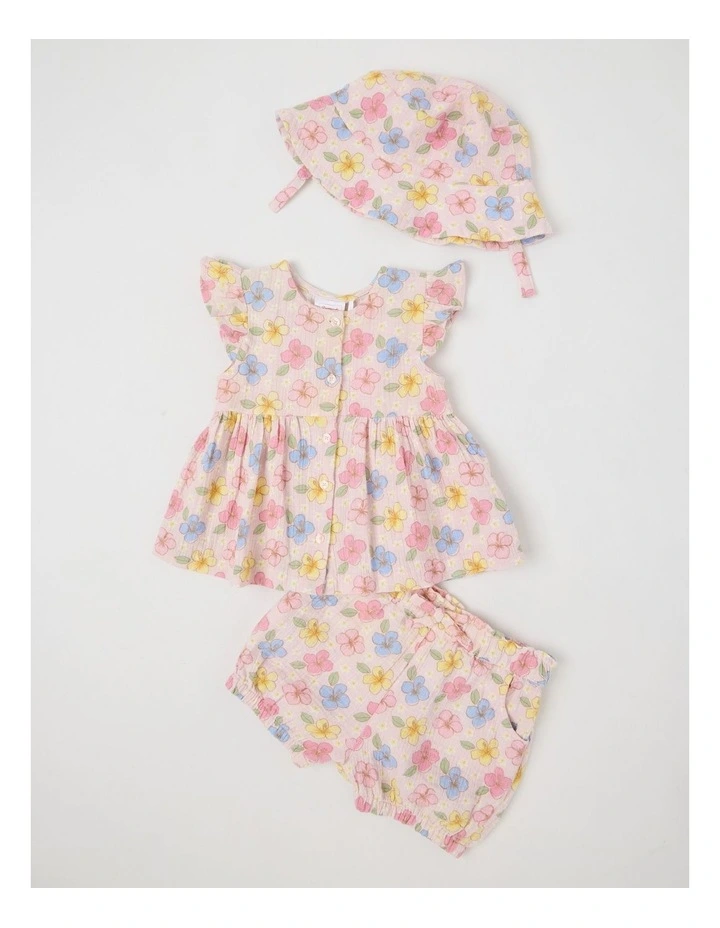 Frangipani Double Cloth Set in Blush image 1