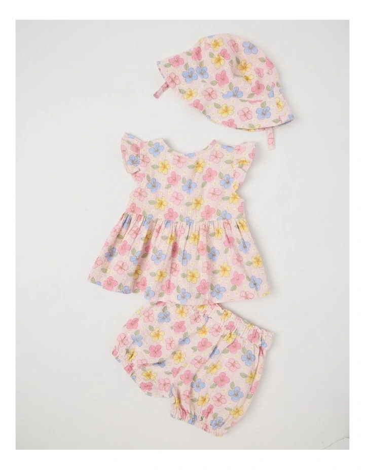 Frangipani Double Cloth Set in Blush image 3