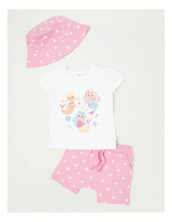 Mermaid 3 Piece Set in White image 1