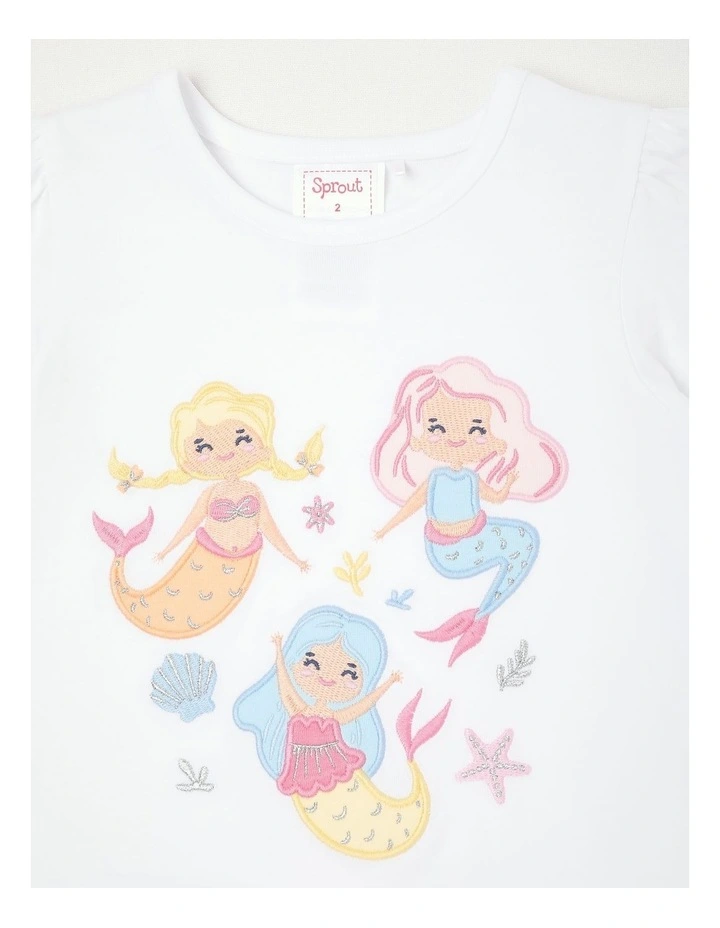 Mermaid 3 Piece Set in White image 2
