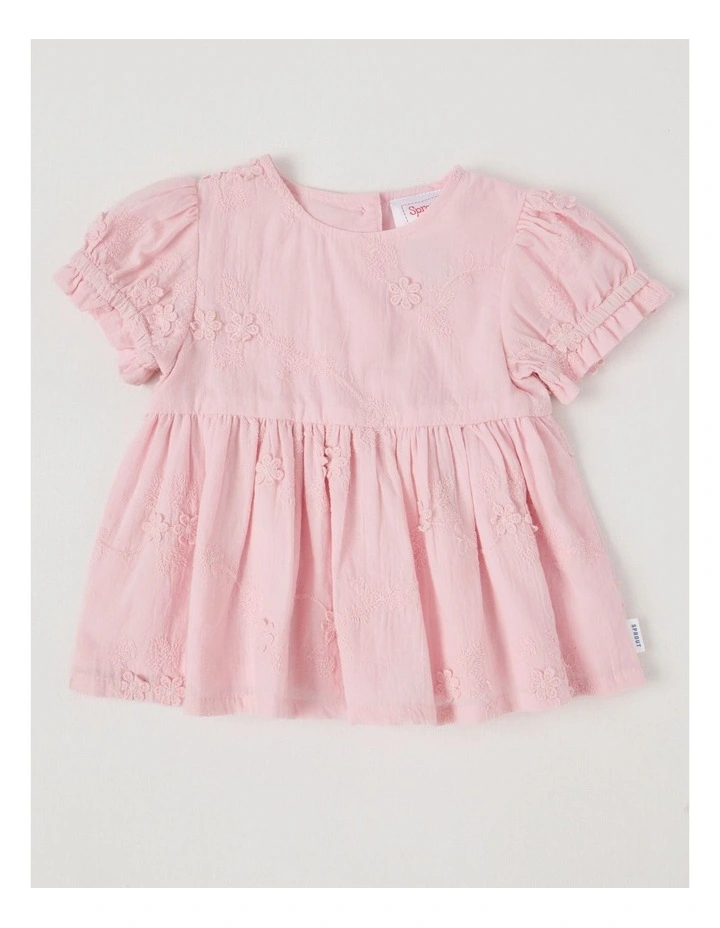 Textured Tulle Set in Light Pink image 1