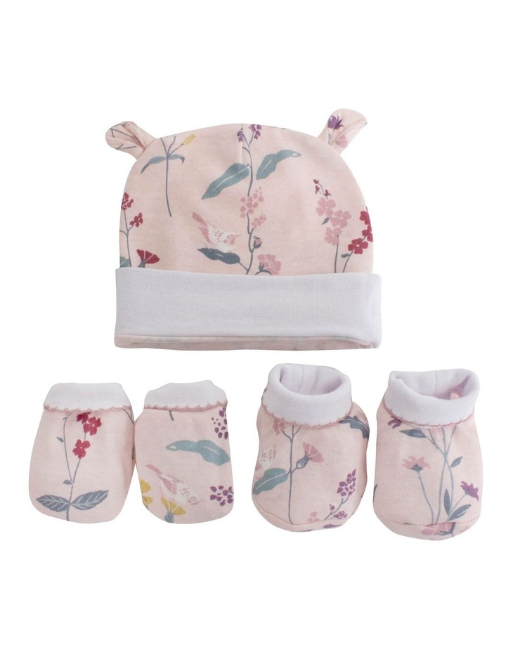 Berry Floral Newborn Pink 3 Piece Set