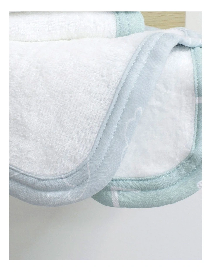 Nordic 3 Pack Face Washers in Blue image 3