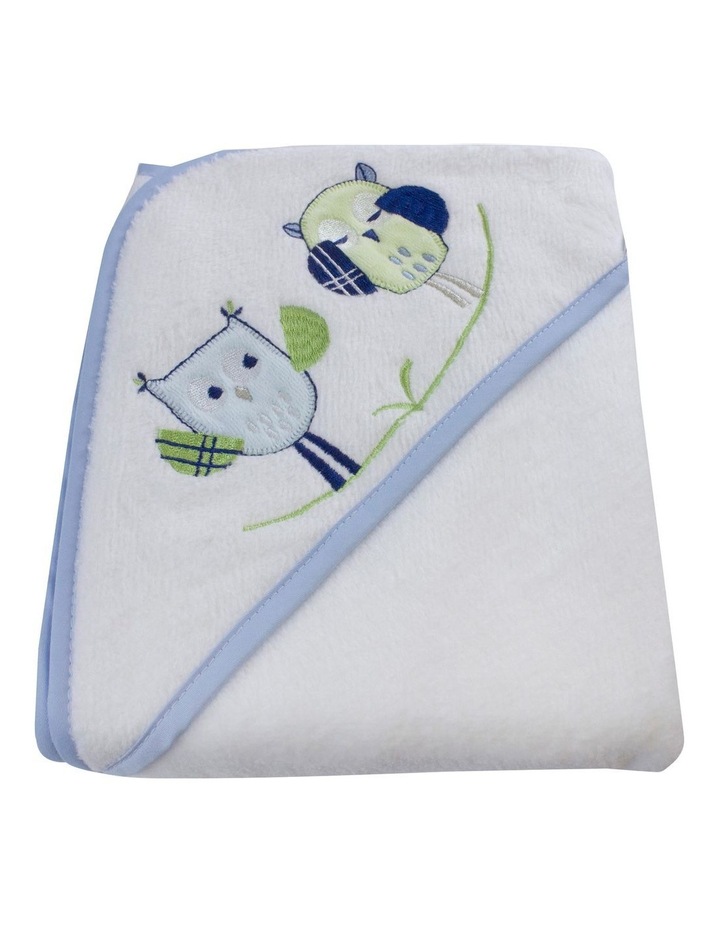 Bubba Blue Boy Owl Hooded Bath Towel Myer