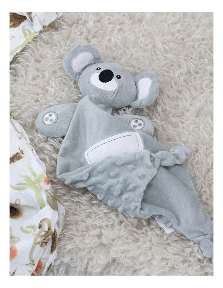 Aussie Animal Comforter Toy Koala in Grey image 2