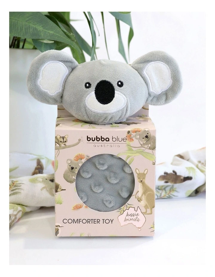 Aussie Animal Comforter Toy Koala in Grey image 5