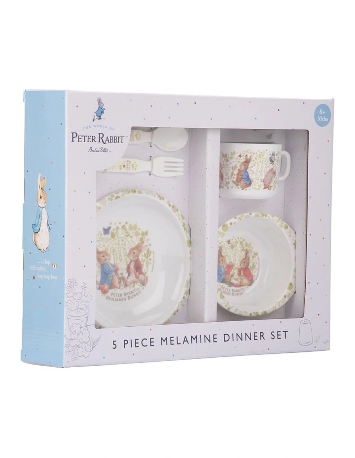 Classic 5 Piece Dinner Set in White image 2