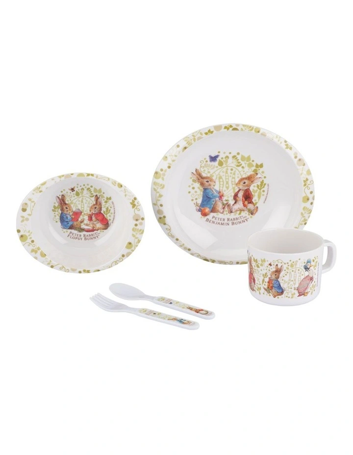 Classic 5 Piece Dinner Set in White image 3