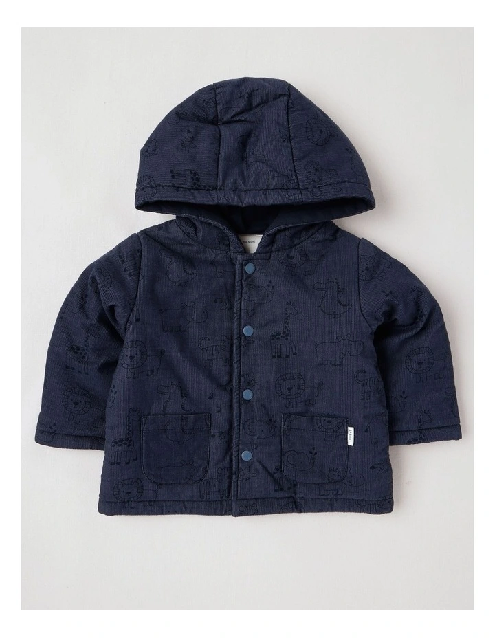 Cord Jacket in Navy image 1