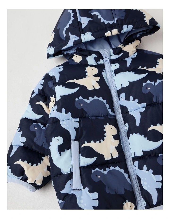 Puffer Jacket in Navy image 4