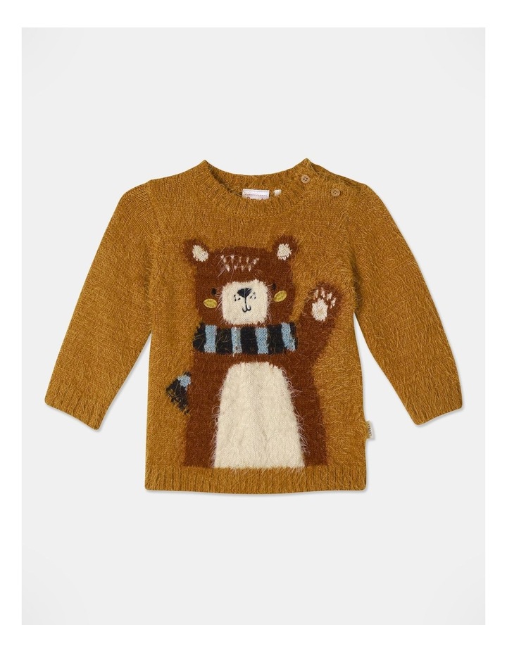 Whisper Fur Jumper in Mustard