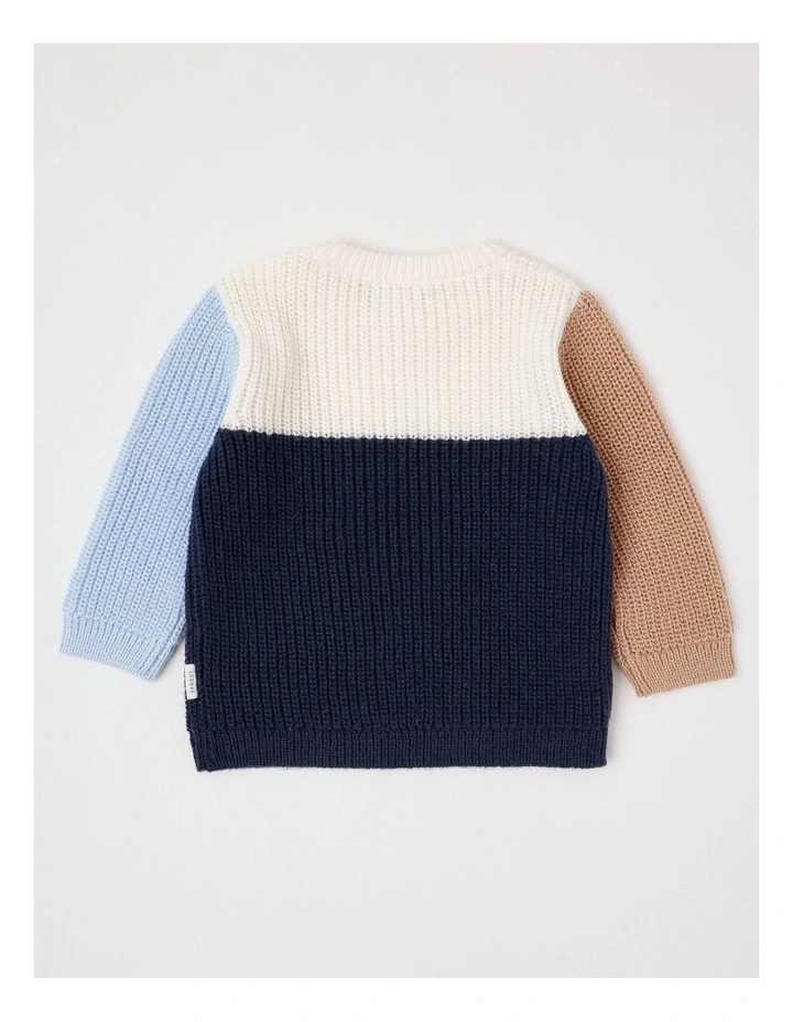 Novelty Crew Jumper in Dark Navy image 3