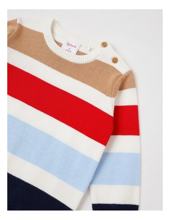 Block Stripe Jumper in Assorted image 2