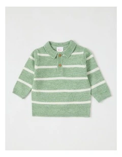 Farm Dog & Sheep Quilted Sweat Top in Green