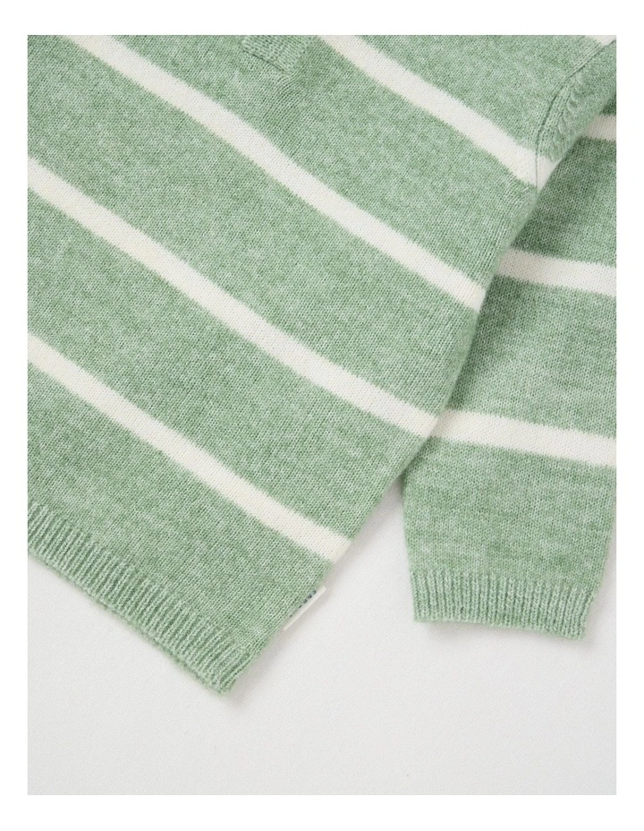 Farm Dog & Sheep Quilted Sweat Top in Green image 4