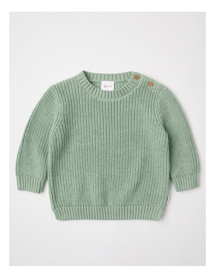 Essential Solid Jumper in Green image 1