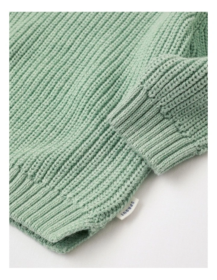 Essential Solid Jumper in Green image 4