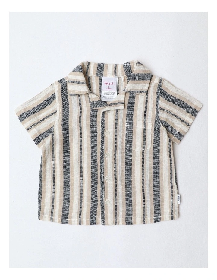 Striped Comfort Lightweight Shirt in Blue image 1