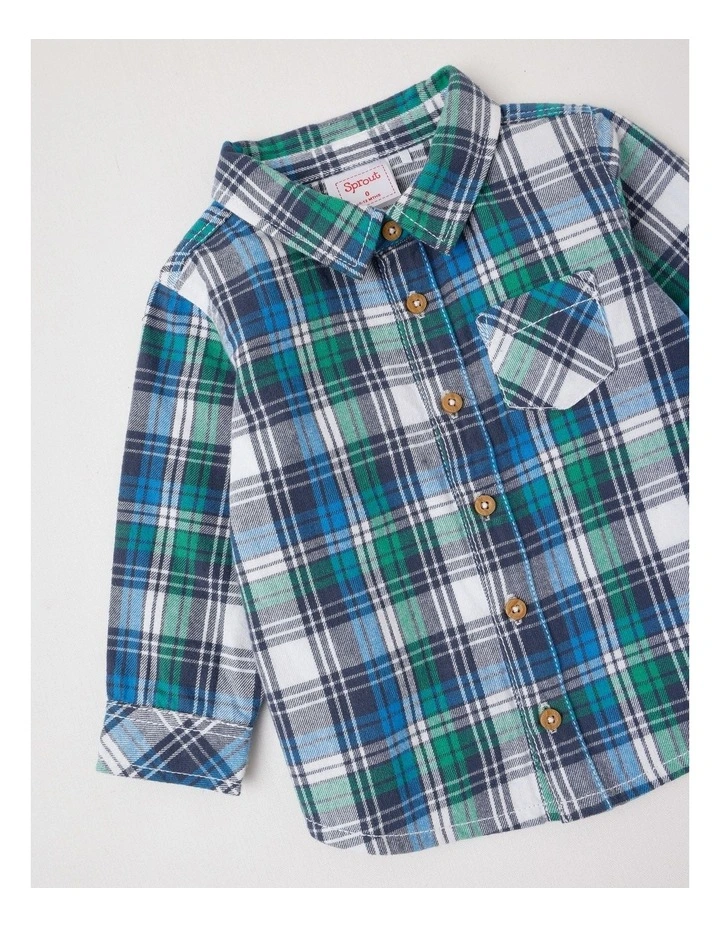 Check Flannelette Shirt in Assorted image 4