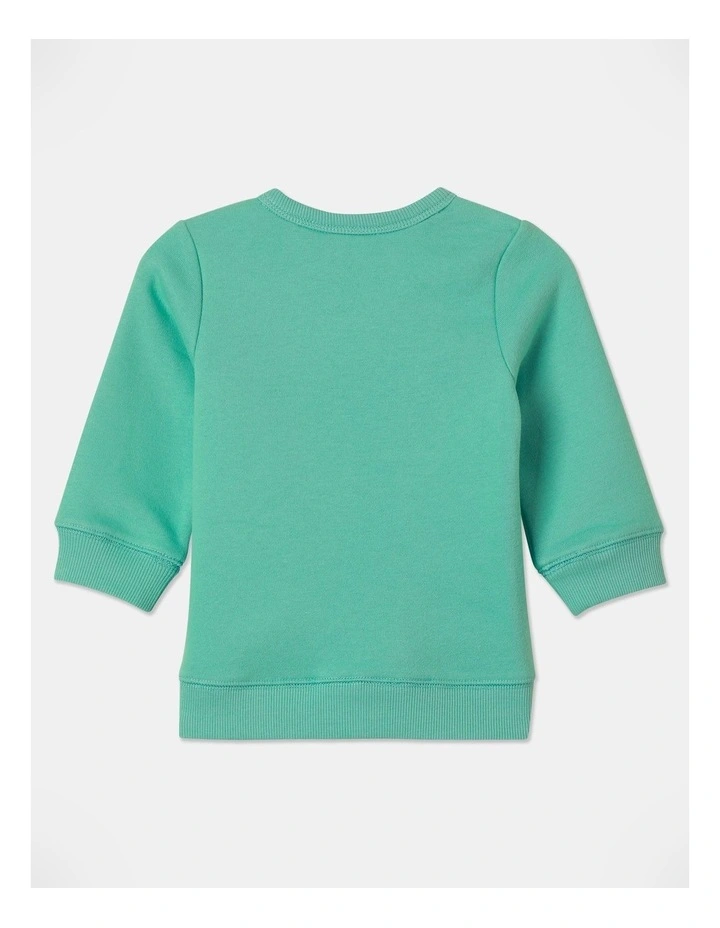 Essential Koala Sweat Top in Pea image 3