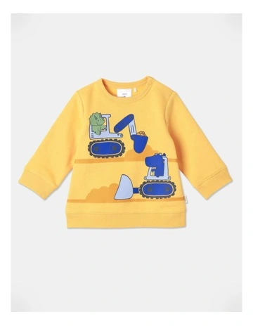 Essential Digger Sweat Top Bright in Yellow