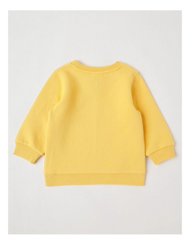 Essential Digger Bear Sweat Top In Gold image 3