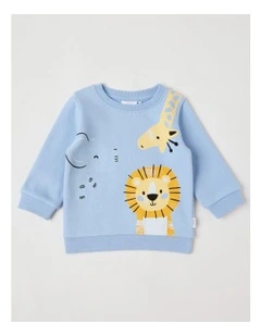 Essential Safari Sweat Top In Blue