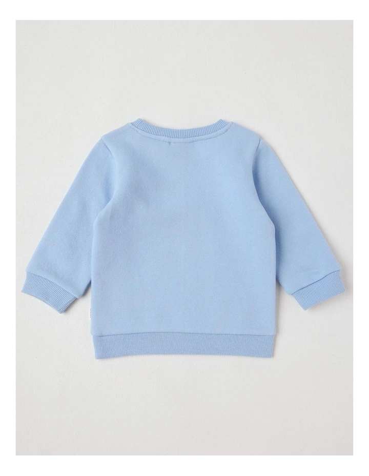 Essential Safari Sweat Top In Blue image 3