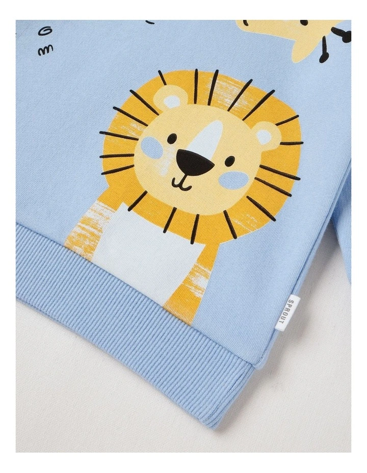 Essential Safari Sweat Top In Blue image 4