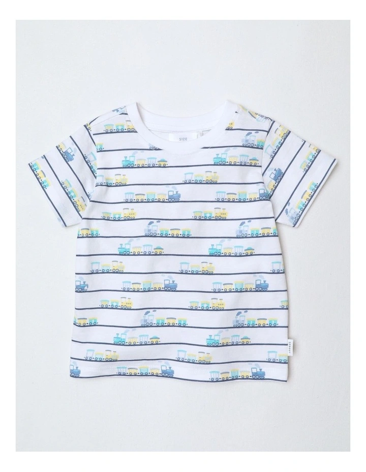 Essential Train T-shirt in White image 1