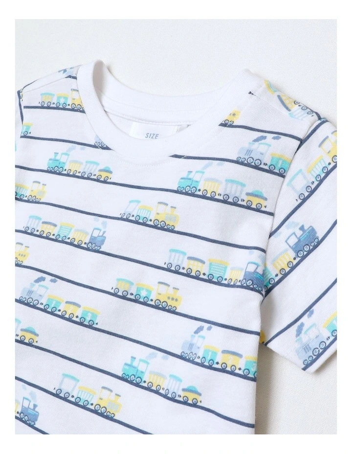 Essential Train T-shirt in White image 2