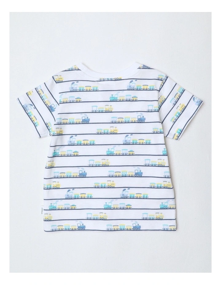Essential Train T-shirt in White image 3